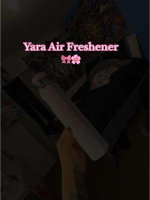 A girly must have 🎀🛍️  #yaralattafa #yaraairfreshner #freshsmell #lattafaperfume #yara #lattafa 