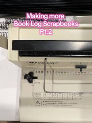 Making more Book Log Scrapbooks pt.2 #PrintedRebel #SmallBusiness  #MyBlackBook #BookTok #Bookish #BookFyp #SmutReaders #SpicyBookTok #BookReview #BookReviewJournal #BookJournal #GiftsForBookLovers 