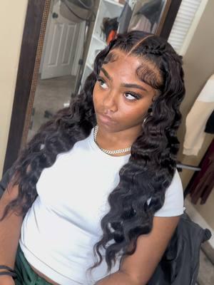 I think this was one of my fav installs last week. I love when clients get a style with the install 😍😍😍… #frontal #frontalwig #frontalwiginstall #middlepart #fishtail #fishtailbraid #crimps #detroit #detroitstylist #frenchbraid #longhair #installwithstyle #curls #protectivestyle 