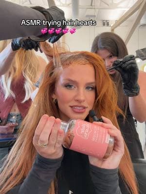 @Julia trying our hair hearts💞You take 2 a day and they make you hair long, healthy and strong🌟🌟🌟 get your today at habitshop.com #hair #hairproducts #hairvitamins #asmr #hairtok #habitsalonaz #habitsalonoc #habitsalon #hairby_chrissy 