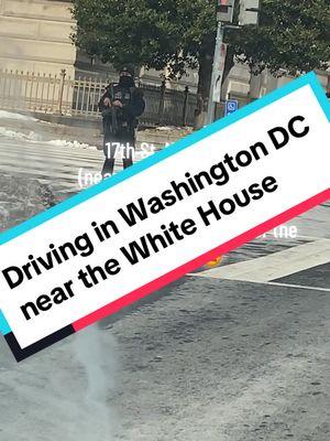 Driving Near the White House in Washington, DC #whitehouse #federalpolice #washingtondc #motorcade #arewedoneyet 