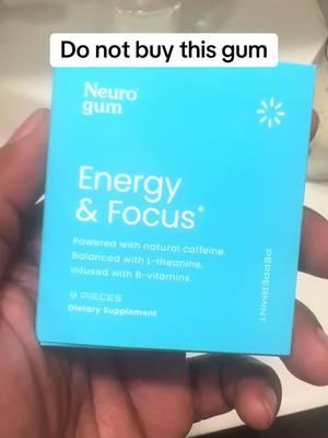 Do not buy this gum!  #neurogum #stayfocus 