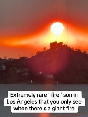 Keep your thoughts on the people in LA today #fire #la #losangeles #sun #blaze #sunset #lafd #sky #foryou 