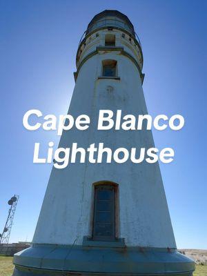 📍 Cape Blanco Lighthouse, OR Cape Blanco Lighthouse, located on the southern Oregon coast, is the oldest continuously operating lighthouse in Oregon and one of the most iconic landmarks in the region.  It was first lit on Dec 20, 1870. It sits 59ft high and towers over Cape Blanco. It’s a must see if you are heading to Port Orford.  #capeblanco #capeblancolighthouse #lighthouse #oregoncoast 