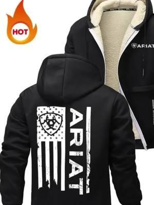 Fleece hooded jacket for the winter time #hoodie#jacket#keepwarm#pocket#fleece#ariat#spingfashion#fashion#dailywear#tiktokshoplastchance#mans#print