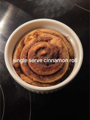 it's not perfect yet but it has potential. recipe coming to substack soon! 💗 #cinnamonrollrecipe #singleservedessert #singleserve #cinnamonrolls 