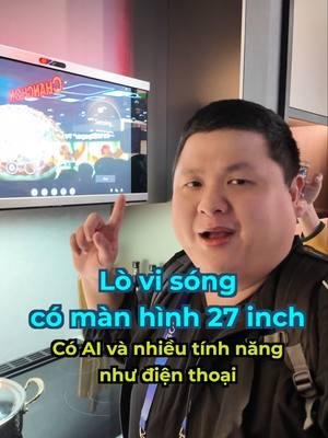 Lò vi sóng không có kính gì hết, chỉ có màn hình 27" cảm ứng :)) #LearnOnTikTok #ThanhCongNghe