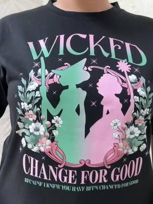 Green vibes only. 🌿 #ChangedForGood #Wicked #ChangedForGood #WickedMusical #WickedFans #TheWizardOfOz #Elphaba #Glinda #MusicalTheater #ChangedForGoodShirt #TheaterMerch #BroadwayStyle #WickedMerchandise #WickedFansUnite #MusicalShirt #BroadwayLove #ElphabaAndGlinda #GreenForGood #TheaterLife #WickedFanApparel