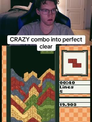 Crazy combos 🥶😵 #ctwc #nes #tetris #goatythroaty #satisfying #rolling #asmr #nestetris #viral #gaming #retro #USA #texas #california #sandtetris #sandtrix