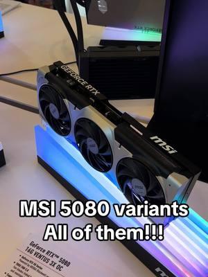 @MSI 5080 variants coming out of CES in Vegas. Personally I am a sucker for the Suprim look. The new Vanguard series is right up there. Which do you like best? #msi #nvidia #graphicscard #5090 #5080 #gamingpc #pcmr #pcgaming #pcmasterrace 