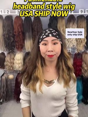 Fall in love with headband wig recently. #headbandwig #shoulderlength #wigs #wigstyle #realistic #newlookhair 