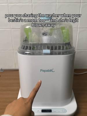 She’s totally blown away by how easy it makes life! 😱👶 #papablic #bottlewasher #papablicbottlewasher #parentinghack #parenting #newmomlife #SAHM #momhacks #pumpingmom #breastfeeding #bottlewashing #bottlewashingmachine #momhack #myfavoritethings #newproduct #baby2