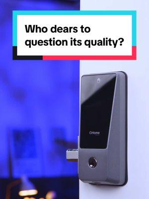 Who dares to question its quality? Leave your comment! Come and see how we test the quality of GHome Smart lock! A Rock-solid palm vein smart door lock, Grab it in New Year sale!🤩🤩#ghome  #ghomesmart  #fingerprint #app #keylock #fingerprintlock  #smartlock   #security  #smarthome #doorlock #homesecurity #smartdeadbolt #palmvein #childsafety #family #unlock #applock  #doorknob #Lifestyle #fypage #privacy #dealsforyoudays #battery #charger #smartknob ##smartdoorknob #newyearsale 