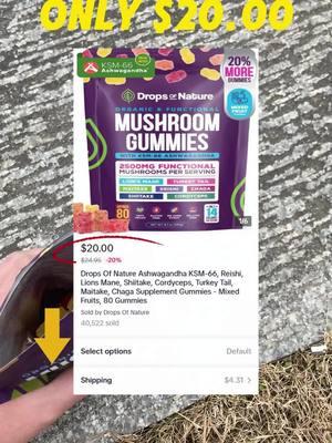 These taste so delicious!!!I love these mushroom gummies.#capcut #mushrooms #dropsofnature #mushroomgummies #heathy #mushroomsociety #TikTokShop #fyp 