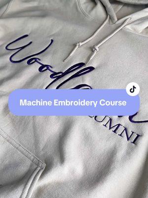 Ready to learn Machine Embroidery? Lets geaux! #machineembroidery #machineembroideryclass #machineembroiderydesign #machineembroiderycourse #machineembroiderytips #custommade #225 #batonrouge #machineembroiderybusiness #embroidery 