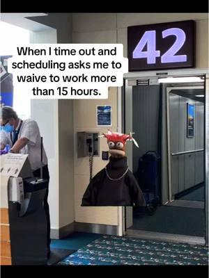 “ no thank you, I don’t want to work for 18 hrs, do you want to work for 18 hours?”#flightattendant #flightattendantlife #flightcrew #cabincrew #aviation #timeout #travel #airline #airlines #crew #pilot #pilots #crewscheduling #CapCut 