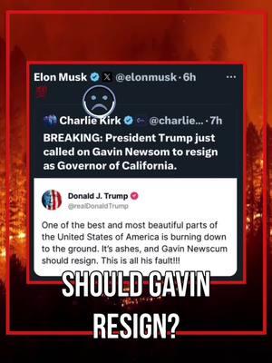 Should #gavinnewsom #resign #elon #californiafire #firefighter #wildfire ##wildlife