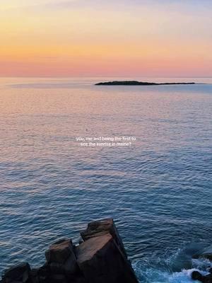 Maybe a few deer too ✨🌊🤍☕️ #mainetok #maine #newengland #mainesummer #traveltok #2025moodboard #mainetravel #acadianationalpark 