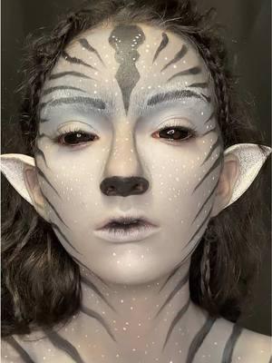 Moon Avatar 🌑🏹🪶 #foryou #avatar #moonavatar #fyp #makeup #makeupartist #moonavatarmakeup #movie #avatarmovie #avatarmakeup #foryoupage 