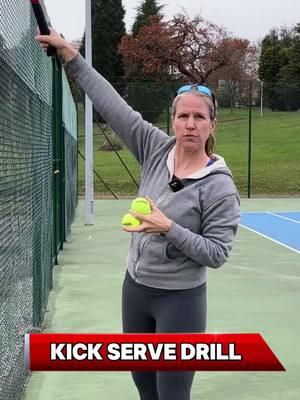 Throw your racket over the fence! YES, you heard that right. Watch the entire reel to understand this really important concept for your kick serve! Check out more kick serve tips in my latest YouTube Video, the 🔗 is above in my BIO! #KickServe #meikebabel #TennisKickServe #KickServeTechnique #KickServeDrills #TennisServe #TennisTraining #ServeAndVolley #TennisTips #TennisCoaching #TennisSkills