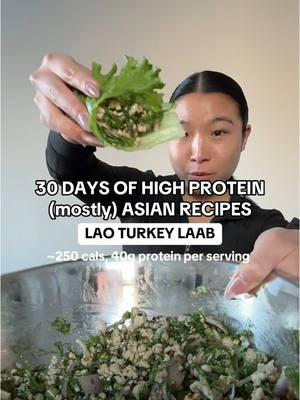 LAO TURKEY LAAB 3 SERVINGS MACROS PER SERVING 224 cals | 40g protein | 9g carb | 3g fat 1 tsp avocado oil 1 lb 99% lean ground turkey 1 tsp salt ½ tbs chicken bouillon 2 tbs fish sauce 2 tbs lime juice (~1 lime) ½ tbs toasted rice powder ½-1 tbs red chili flakes 2 oz shallots, sliced 1 oz cilantro, chopped 1 oz dill, chopped 2 oz green onions, chopped PAN IS @HexClad hybrid frying pan  #protein #highprotein #asianrecipes #healthyrecipes #EasyRecipes #laos #laofood #laab #saladrecipe #southeastasian #macrofriendly #macros #lowcarb #keto #volumeeating #resetroutine #newyearsresolution #mealprep 