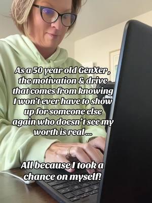 The goal is clear…at 50, to never have to show up for someone else again.  I know my worth. I am enough. And now that I have been learning how to make money online & showing other GenXers they can as well, I know that's completely possible! Dream big and take the steps to make it happen my friend!  Learn more on how I’m doing it in my profile. #genxlife #over50club #onlineincomeopportunities #genxincome #retirementincome #takeachanceonyourself 