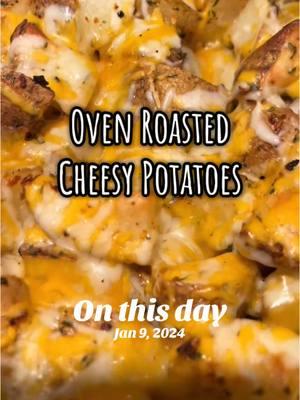 #onthisday #potatoes #cheeseypotatoes #ovenroasted #Recipe #sidedish #EasyRecipe 