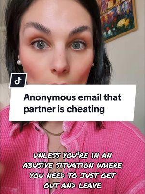 Anonymous email that partner is cheating #cheating #cheater #trustissuesinrelationships #trustissues 