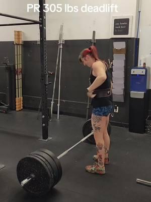 new PR for dealift at 305 lbs! for reference i am 135 lbs body weight. going to keep going and hit 3 plates one day!  #gymrat #womenwholift #ironsharpensiron #CVG #deadlift #weightlifting #keeppushing #liftheavy #betterme #OCR 