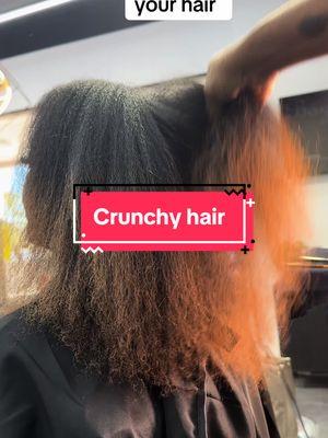 Get the Crunch off now. Split ends need to go asap. Are you holding on to crunch? ##tiktokpartner##splitends##damagedhair