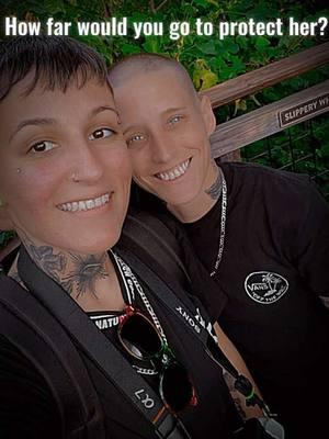 When I say I ride for this woman, it’s said with my WHOLE chest. #foryou #tiktok #lesbiansoftiktokover30 #lgbqt #fypシ #wifey #myheartandsoul #betterhalf #twinflame #capcut #fyp #tattedlesbians 