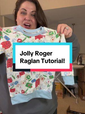 Let’s sew up the Jolly Roger Raglan from @patternsforpirates together!  This is a wonderful pattern - go get it!  Right now!  Tutorial is live now on my YouTube! #sewingdiy #knits #sewingtutorial #patternsforpirates #sewingtips #learntosew #serger #overlocker