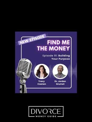 "Purpose" doesn't have to be some huge, life-changing thing. It can be anything that fulfills you. Doc G @earnaninvest gives a great example of finding purpose in your current job. And explains how anything that fulfills you on a daily basis can be part of your purpose. And something can be part of your purpose for a short or a long time. Listen to this week's podcast episode about finding and building your purpose in life, even during a difficult time like divorce. Comment PODCAST for a link. #podcast #purposecode #docg #findmethemoney