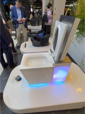 Innovative High-Tech Toilet! #toilet #plumbing #bathroomdesign #CES #tradeshow #kohler 