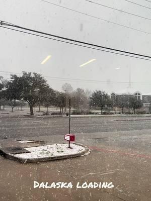 Gotta love Texas so it begins #dalaska  #dallas #snow #snowday #dallastexas #dallastiktok #texasweather #texasweatherbelike 