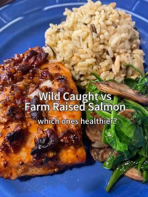 Wild-caught vs. farm-raised salmon: Both are incredibly nutritious and great options. Wild-caught salmon comes from a natural environment, which some people value for sustainability and a more natural upbringing. However, this is just my late-night thought—but technically, I’d assume wild-caught fish might be exposed to more environmental pollutants and parasites because it lives in an uncontrolled habitat. On the other hand, farm-raised salmon are raised in a controlled environment with a regulated diet (and yes, carotenoids in their feed give them that pink color). That said, farming isn’t perfect—overcrowding or poor practices could lead to disease or even potential parasite risks. At the end of the day, both are fantastic sources of omega-3s and protein. This is just a lighthearted thought— don’t stress about it too much! #salmon #healthy #omega3 #antioxidants #nutrition #dietitian #misinformation 