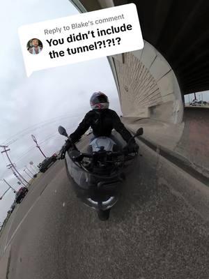 Replying to @Blake I forgot to rev it in the underpass 😅 the Akra exhaust sounds good #bikelife #ride #s1000r 