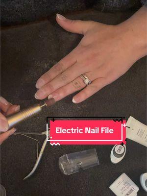 Electric Nail Drill #nails #nailtok #manicure #electricnaildrill #electricnailfile #nailtools #manicuretools #DIY #diynails #TikTokShop #tiktokshopfinds 