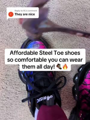 Replying to @RL These Steel Toe Shoes are so comfortable you will forget they are Steel Toe Shoes! #shoes #shoeschallenge #shoestyle #shoe #sneakers #sneakerhead #construction #safetyshoes #safety #factory #factoryworker #giftguide #giftidea #giftideas #valentinesdaygift #ValentinesDay #giftforhim 