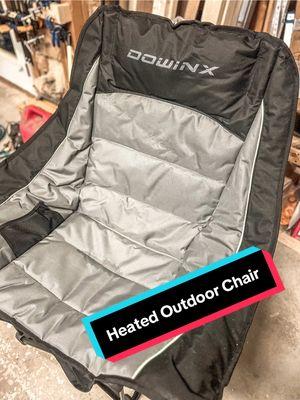 PSA my son spilled some water on the chair and that’s why it’s a little wet. None the less this a great chair for outdoor use and will keep you warm and comfortable. #dowinxchair #dowinx #heatedchair #outdoor #trending #shop 