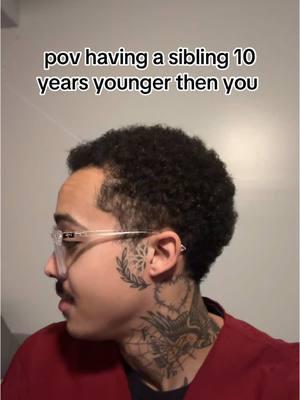 jus gotta go w it, it be so weird being an adult and having a child sibling 😂 #fyp #enzorose #Siblings 