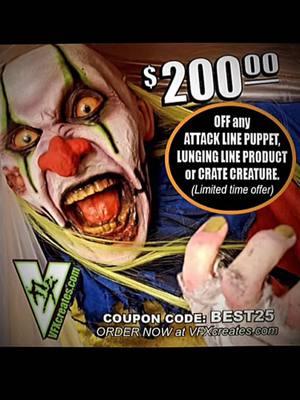 This awesome ‼️🧟‍♀️ VFX wants to help you kick off a successful 2025 with this incredible offer! @VFX Creates #wow #mollyzombie2022 #vfxcreates #puppets #zombies #halloweencostume #halloweenprops 