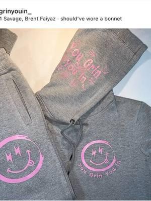 Shop You Grin You In.  Variety of colors available. Custom orders available. www.yougrinyouin.com or D’m to Purchase.  #fashion #clothes #hoodies #tshirts #sweatsuits #explorepage #organiccotton #qualityclothes #customorders #yougrinyouin