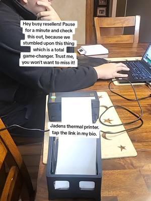 check out jadens thermal printers. Great for all resellers. totally agree game changer. cuts your shipping time in half. #jadensthermalprinter #printersoftiktok #poshmark #motherson #facebookmarketplace #ebay #yng_thrifts #goodwillbins #depop #grailed @lucas.Shaw @Jadens printer 