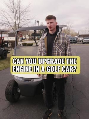 Can you upgrade the engine in a golf car? #Golfcar #golfcart #golfcartlife #golfcars #electric #gas 