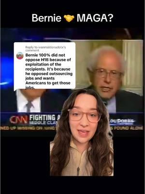 Replying to @ivanmaldonadotx Bernie Sanders sides with MAGA on the H1B visa debate #greenscreenvideo #greenscreen #berniesanders #aoc #democraticsocialism #DSA #socialism #leftist 