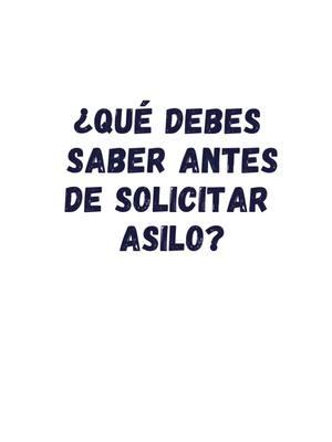 El Asilo es una protección que brinda los Estados Unidos por razones específicas. #asilo #asiloafirmativo #asilodefensivo 