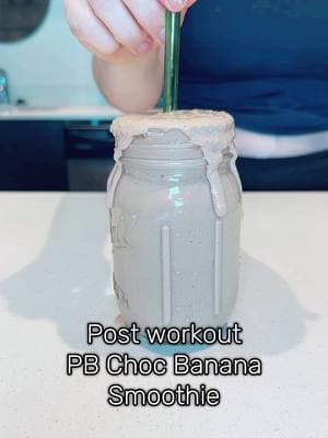 5 simple ingredients, so good 😊 Ingredients: 	•	1 medium  banana  	•	1 cup milk (or your preferred milk) 	•	1 scoop chocolate protein powder  	•	1 tablespoon peanut butter 	•	1/2 cup Greek yogurt  	•	1/2 cup ice cubes #proteinsmoothie #postworkoutmeal #healthysmoothies #tiktokrecipes #cleaneating #fitnessgoals 