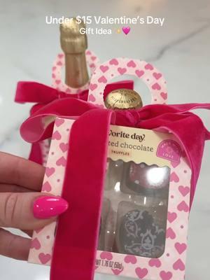 This is one of my favorite gifts to give my friends and coworkers for Valentine’s Day! It’s under $15 + I think most people chocolates and champagne! 🥂 🩷 #vday #vdaygiftsforher #vdaygiftsideas #vday #giftideas #giftsforher #targetgiftideas 