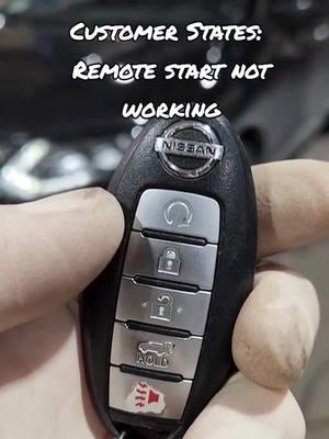 2017 Nissan Rogue. Customer states remote start no longer works. #mechanic #carrepair #automotivetechnician #Nissan